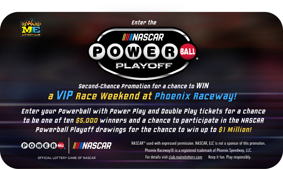 Nascar Powerball Playoff Second Chance Promotion